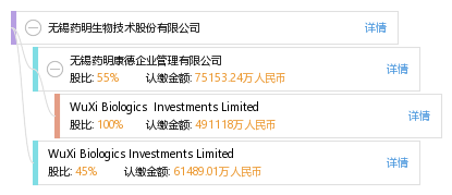 股权结构图谱—无锡药明生物技术股份有限公司—天眼查