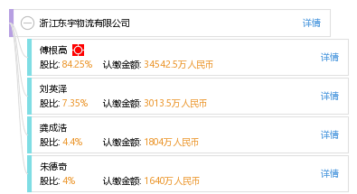 浙江东宇物流有限公司_傅根高_工商_风险信息 天眼查