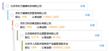 股权结构图谱—北京京东方健康科技有限公司—天眼查