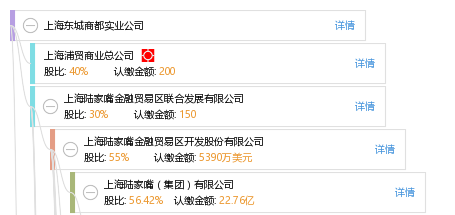 股权结构图谱—上海东城商都实业公司—天眼查