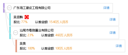 股权结构图谱—广东海工建设工程有限公司—天眼查